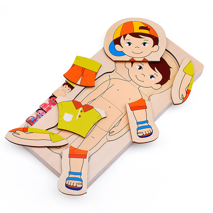 Пазл-вкладыш D2039 "Мальчик