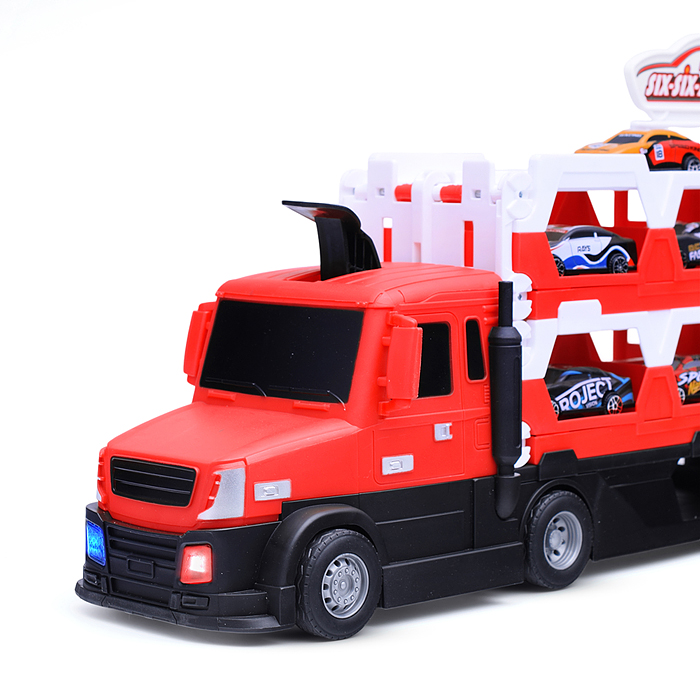 Автовоз 660-S47 "Тягач" красный, в коробке