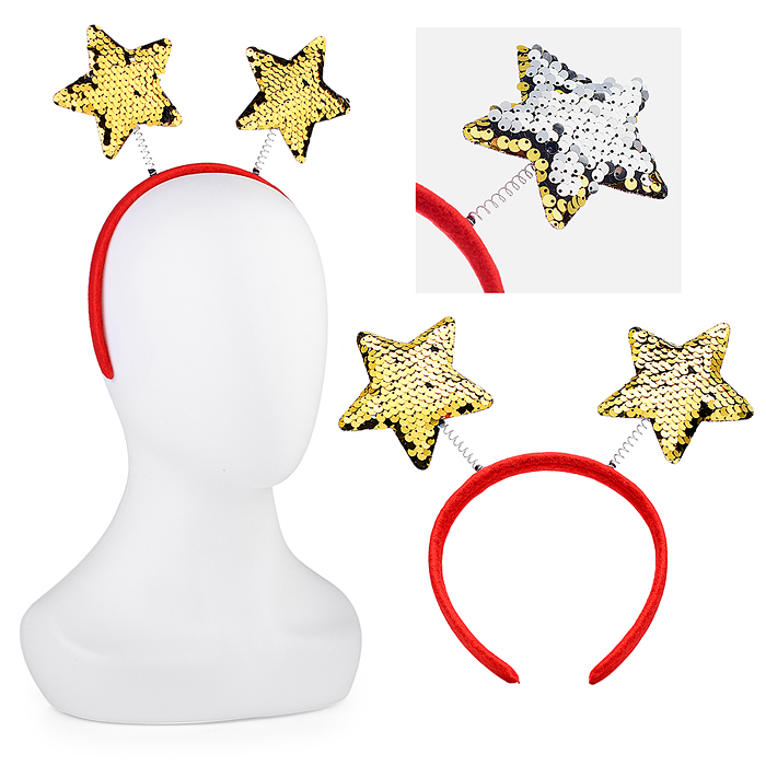 Ободок карнавальный S1465 "Зведочки-рожки"