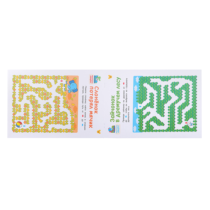 Лабиринты. Развиваем моторику и внимание. От 3 лет