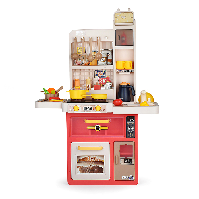 Игровой набор кухня 889-276 "Жарим, парим!" (свет, звук) 47 предметов, в коробке