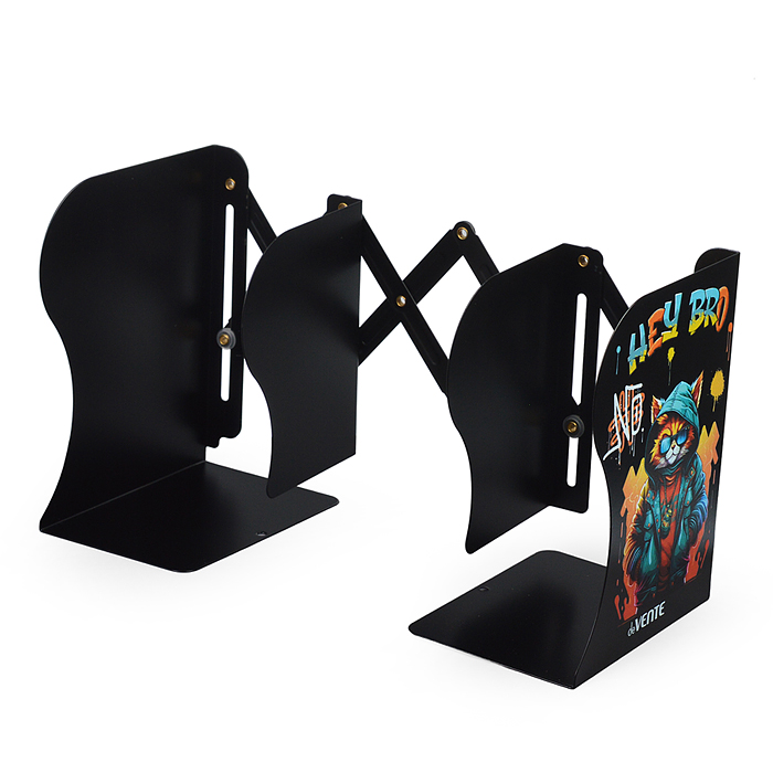 Фото к товару Подставка для учебников и книг "Hey Bro" 19x14,7x9 см, металлическая, телескопическая, окра Подставка для учебников и книг "Hey Bro" 19x14,7x9 см, металлическая, телескопическая, окра