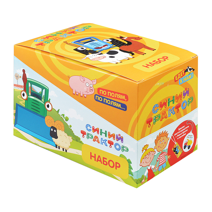 Набор (Светоотражатель и бирка) Синий Трактор