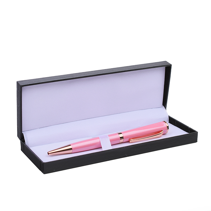 Ручка шариковая с поворотным механизмом PEARL P, синяя, пулевидный пиш.узел 0,7 мм, корпус металличе