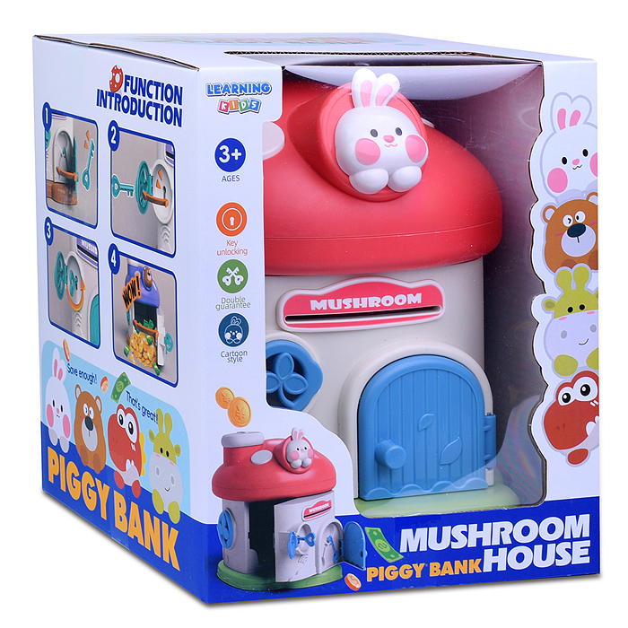 Фото к товару Копилка 11001A "Домик" в коробке Копилка 11001A "Домик" в коробке