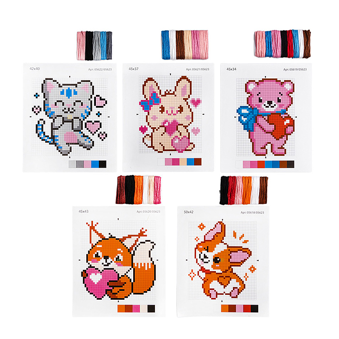 Набор для творчества. Вышивка "5 в 1" (с пяльцами)