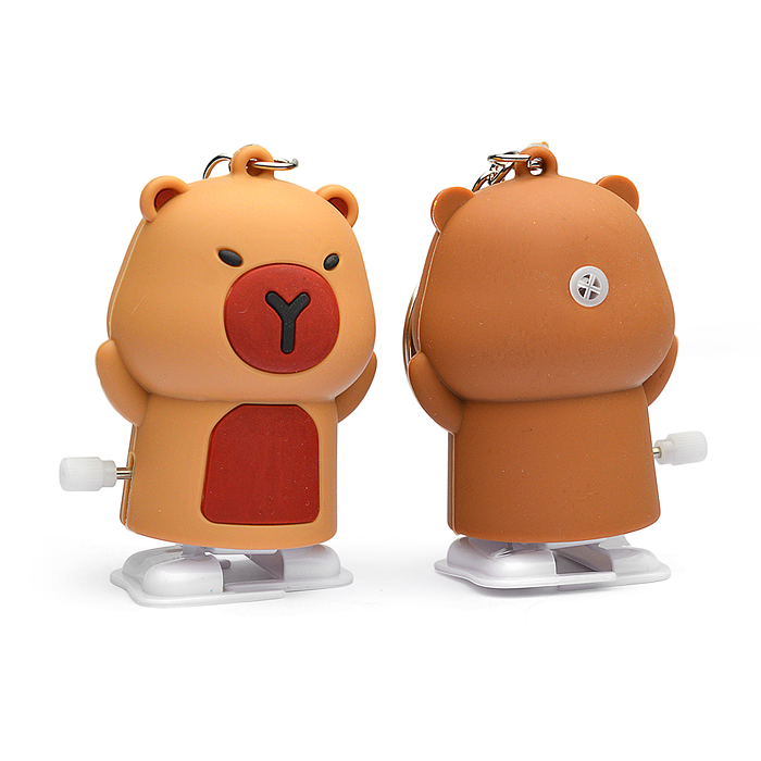 Игрушка заводная-брелок 00-5654 "Мишка" со звуком 8см.