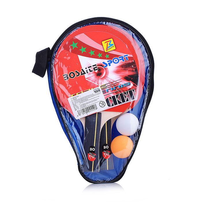Набор для настольного тенниса 00-5755 (2 ракетки, 2 шарика) в сумке