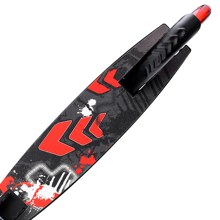 Самокат U012004Y 2-х кол., красный, d 200 мм., PU, в коробке