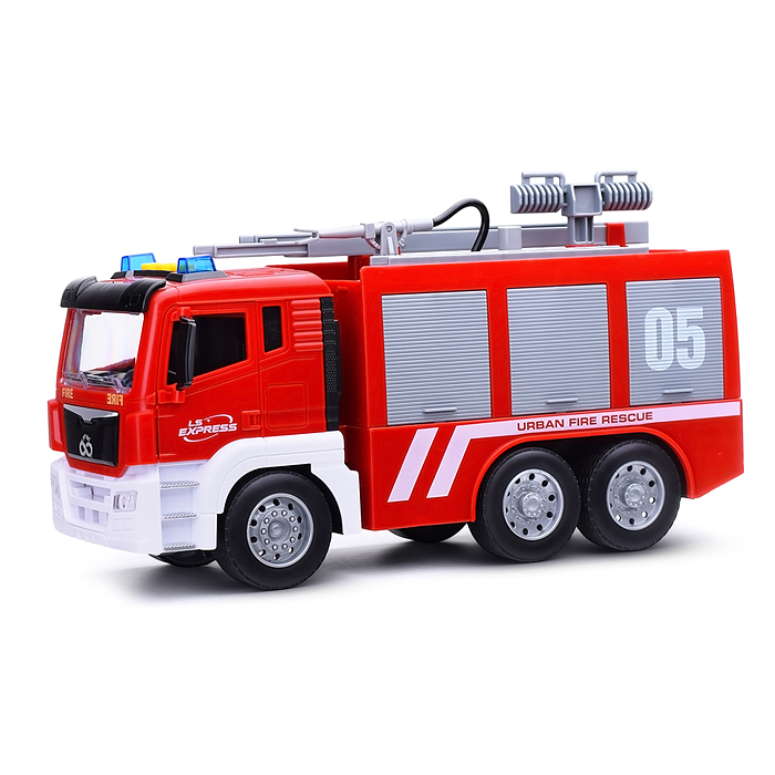 Машина WY1124A "Пожарная автоцистерна" 1:10 (свет, звук) в коробке