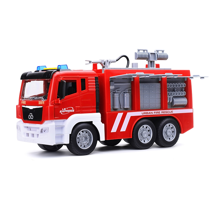 Машина WY1124A "Пожарная автоцистерна" 1:10 (свет, звук) в коробке