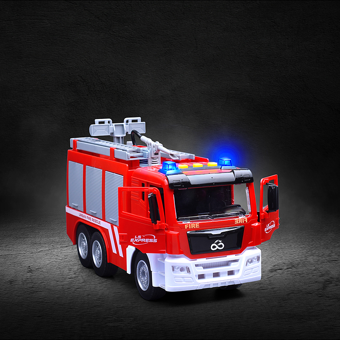 Машина WY1124A "Пожарная автоцистерна" 1:10 (свет, звук) в коробке