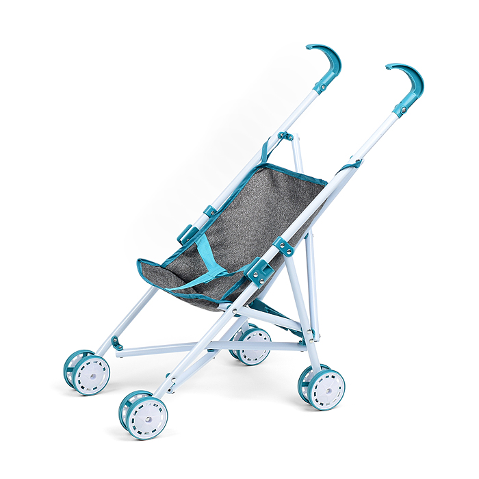Коляска для кукол H1015 трость, прогулочная, цвет серый