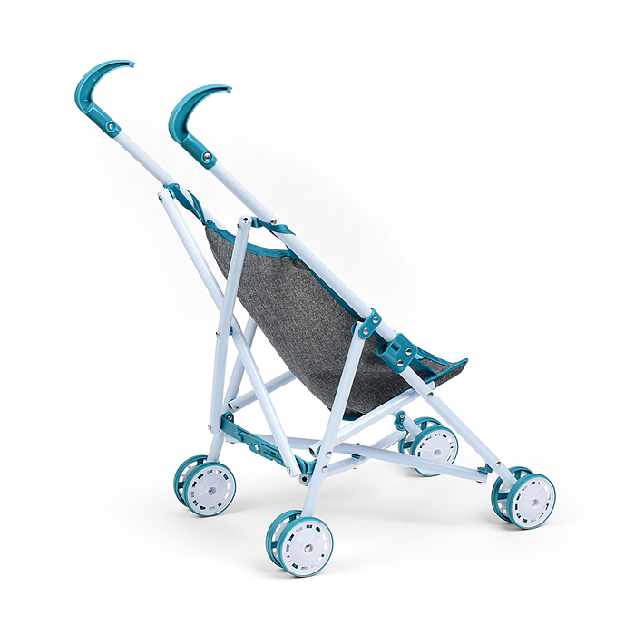 Коляска для кукол H1015 трость, прогулочная, цвет серый