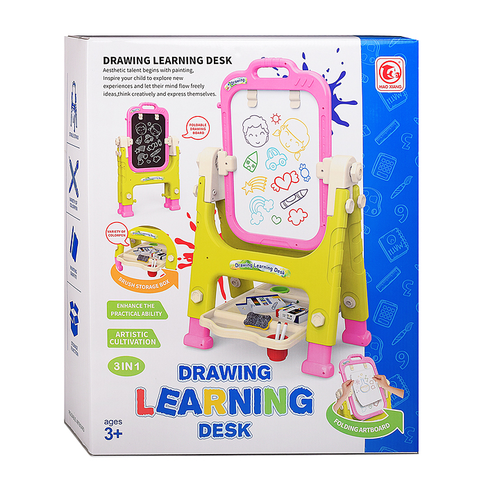 Доска для рисования 8857 3в1 "Познайка" в коробке