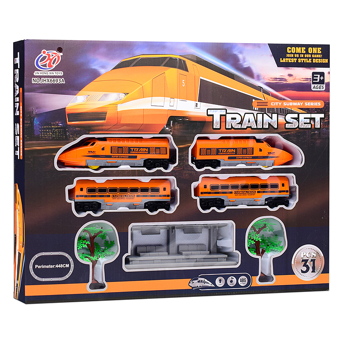 Железная дорога JHX6691A "Train set-2" в коробке