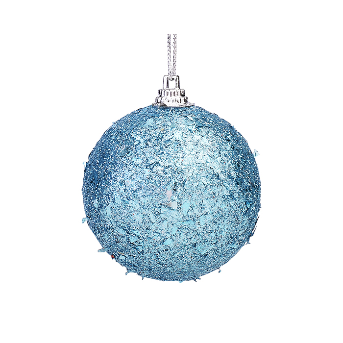 Набор новогодних украшений S2006 "Шарики и звездочки" 3-6см*30шт