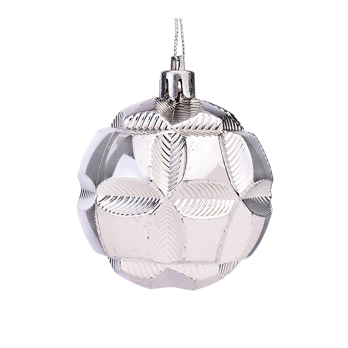 Набор новогодних украшений S2006 "Шарики и звездочки" 3-6см*30шт