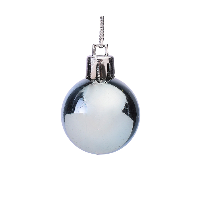 Набор новогодних украшений S2006 "Шарики и звездочки" 3-6см*30шт