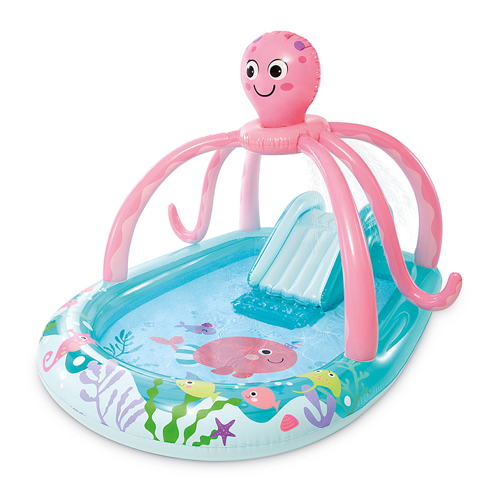 Фото к товару Игровой центр "Дружелюбный осьминог", от 2 лет, 56138NP INTEX Игровой центр "Дружелюбный осьминог", от 2 лет, 56138NP INTEX
