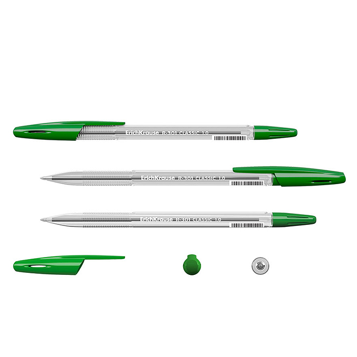 Фото к товару Ручка шариковая Stick Classic 1.0, цвет чернил зеленый Ручка шариковая Stick Classic 1.0, цвет чернил зеленый