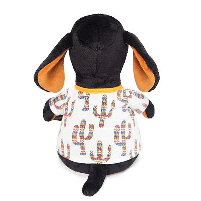 Собака Ваксон в футболке в кактусы