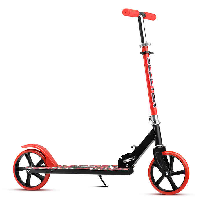 Фото к товару Самокат U012005Y 2-х кол., красный, d 200 мм., PU, в коробке Самокат U012005Y 2-х кол., красный, d 200 мм., PU, в коробке