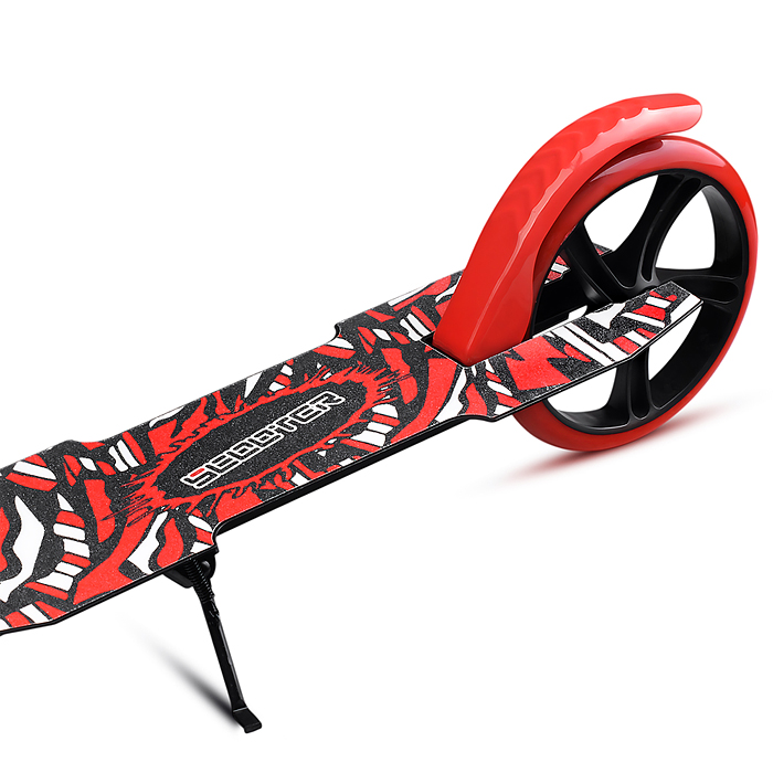 Фото к товару Самокат U012005Y 2-х кол., красный, d 200 мм., PU, в коробке Самокат U012005Y 2-х кол., красный, d 200 мм., PU, в коробке