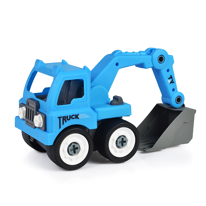 Конструктор 0591-10 "Экскаватор" с отверткой, в коробке