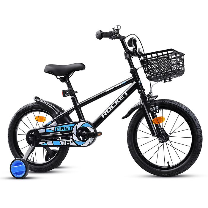 Велосипед 16" Rocket First, цвет черный