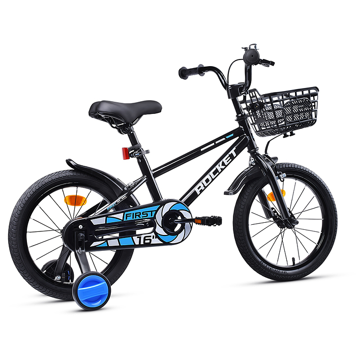 Велосипед 16" Rocket First, цвет черный