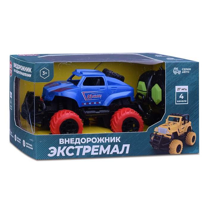 Машина BT0020-3 "Внедорожник Экстремал-3" р/у, 27 MHz, в коробке