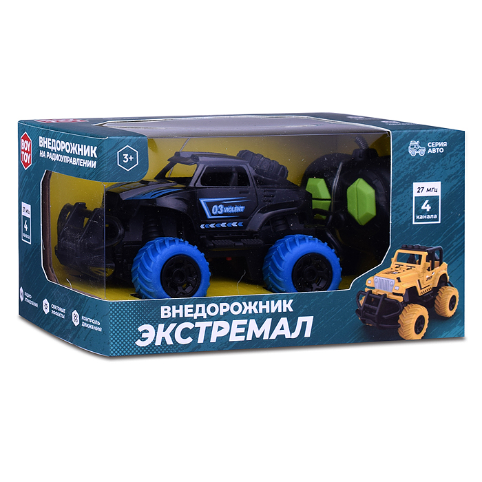 Машина BT0020-3 "Внедорожник Экстремал-3" р/у, 27 MHz, в коробке