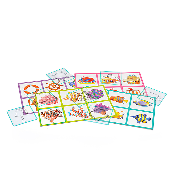 Пластиковое лото для малышей (нов) 3+ Морские приключения. Подбираем контуры Куликова Е.Н.