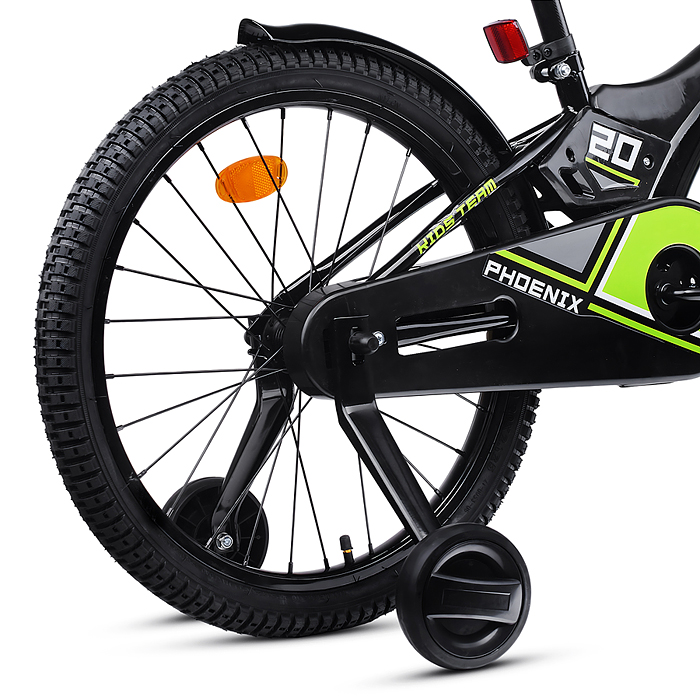 Велосипед 18" Rocket Phoenix, цвет черно/зеленый