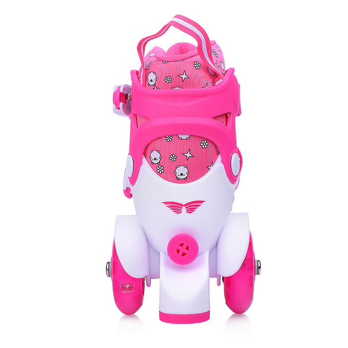 Фото к товару Ролики детские U011007Y размер S, розово-белые Ролики детские U011007Y размер S, розово-белые