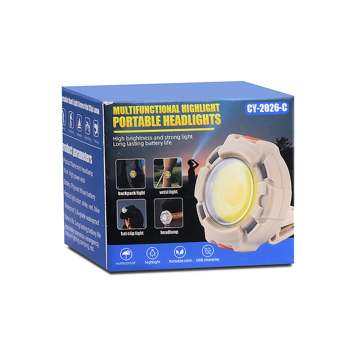 Фонарь налобный 00-6078 аккумуляторный, 800 мАч