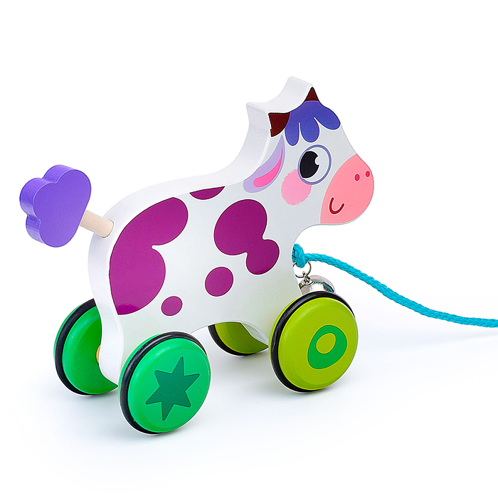 Фото к товару Каталка D1670 "Корова" Каталка D1670 "Корова"