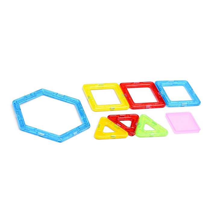 Конструктор магнитный MG0003-1 (размер деталей малый) 57 дет., в пакете