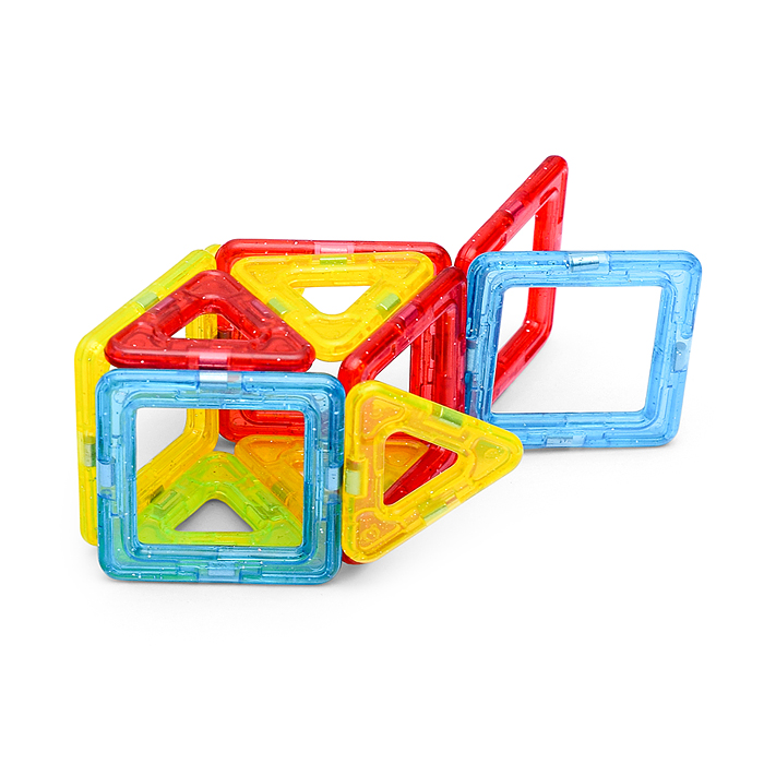 Конструктор магнитный MG0003-1 (размер деталей малый) 57 дет., в пакете