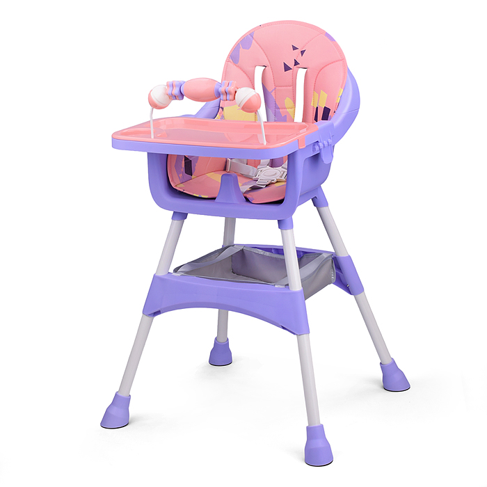 Стульчик детский STR010 розово-фиолетовый, в коробке
