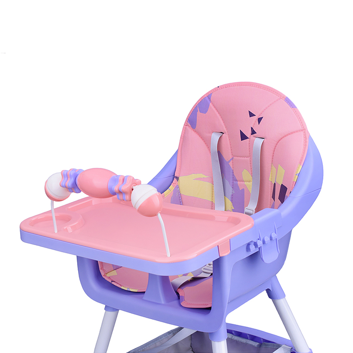 Стульчик детский STR010 розово-фиолетовый, в коробке