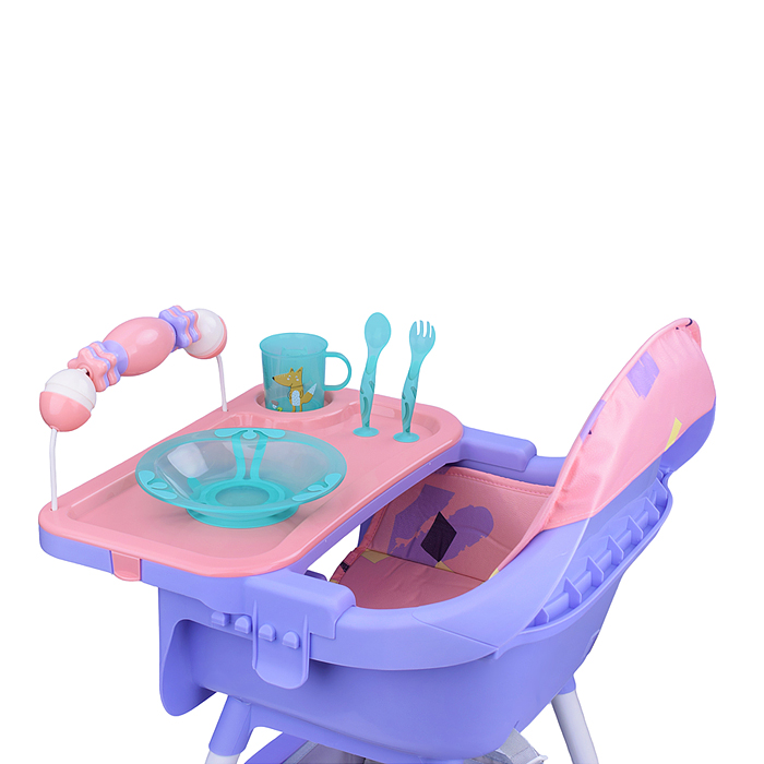 Стульчик детский STR010 розово-фиолетовый, в коробке