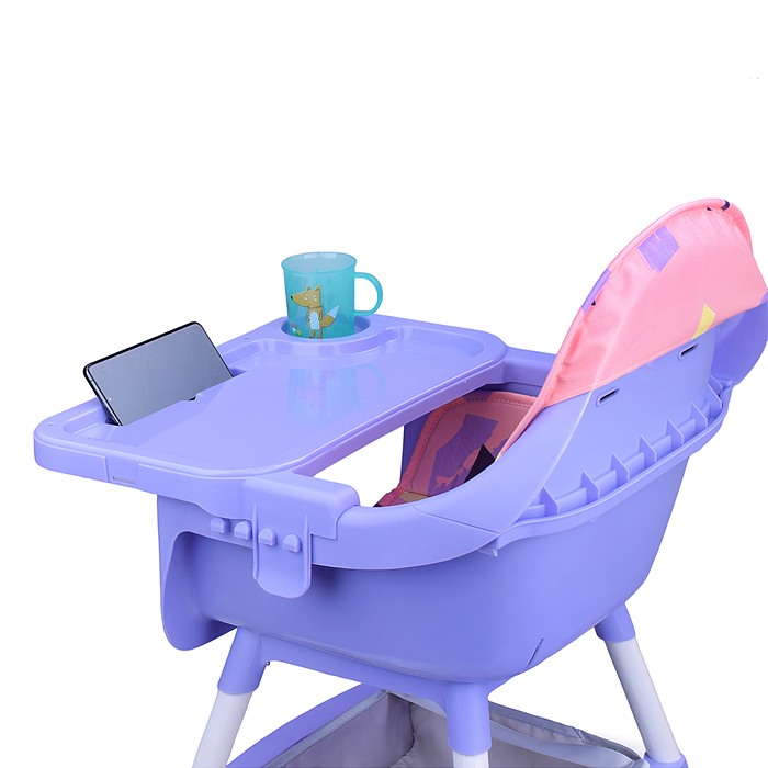 Стульчик детский STR010 розово-фиолетовый, в коробке