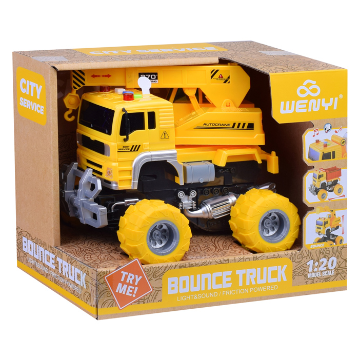 Машина WY513D "Автокран" 1:20 (свет, звук) в коробке