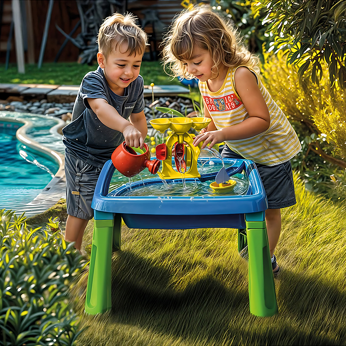 Фото к товару Игрушка Песочница игровая 3в1 color, песок-вода-столик, с аксесс. Игрушка Песочница игровая 3в1 color, песок-вода-столик, с аксесс.