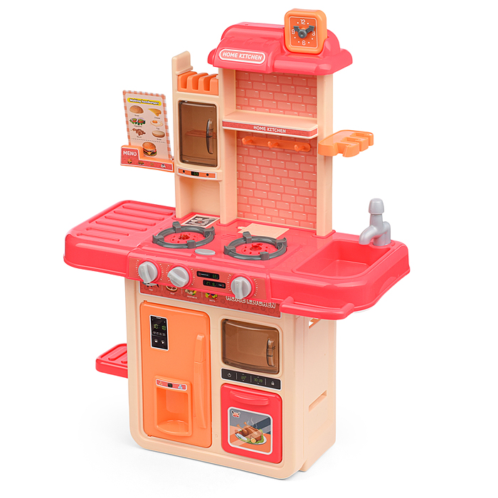Фото к товару Игровой набор кухня MJL-A709 "Давай готовить" цвет пудровый, в коробке Игровой набор кухня MJL-A709 "Давай готовить" цвет пудровый, в коробке