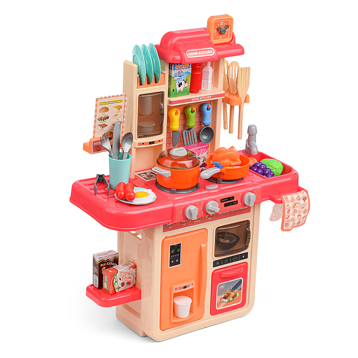 Фото к товару Игровой набор кухня MJL-A709 "Давай готовить" цвет пудровый, в коробке Игровой набор кухня MJL-A709 "Давай готовить" цвет пудровый, в коробке