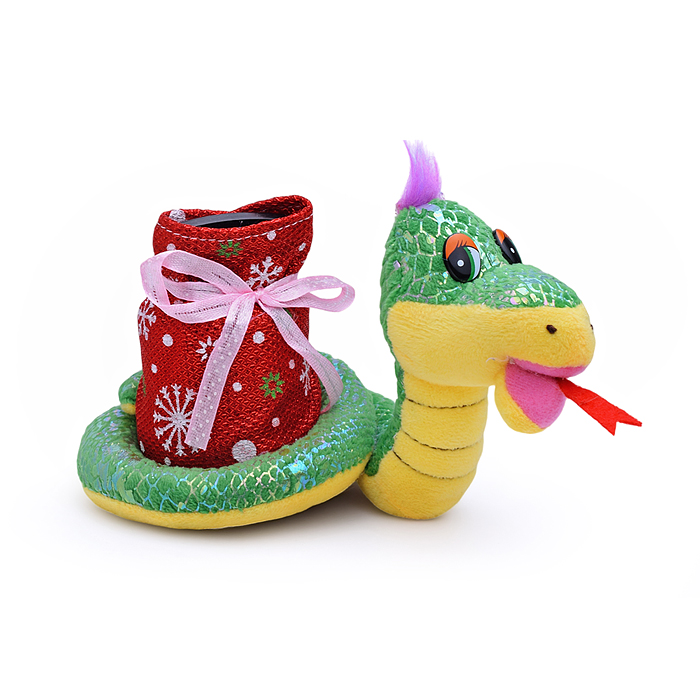 Фото к товару Мягкая игрушка S2131 "Змея с копилкой", русская песенка Мягкая игрушка S2131 "Змея с копилкой", русская песенка