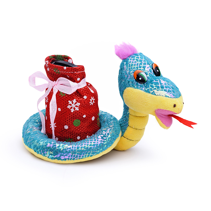 Фото к товару Мягкая игрушка S2131 "Змея с копилкой", русская песенка Мягкая игрушка S2131 "Змея с копилкой", русская песенка